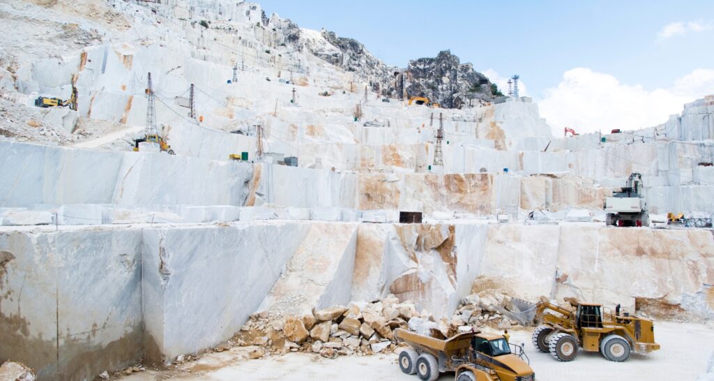 Carrara marble quarries