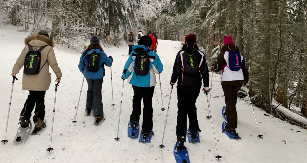 Night snowshoeing on the Abetone